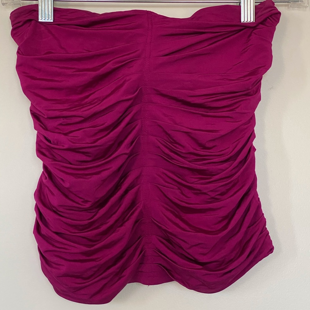 Ruched Strapless Corset Top | S